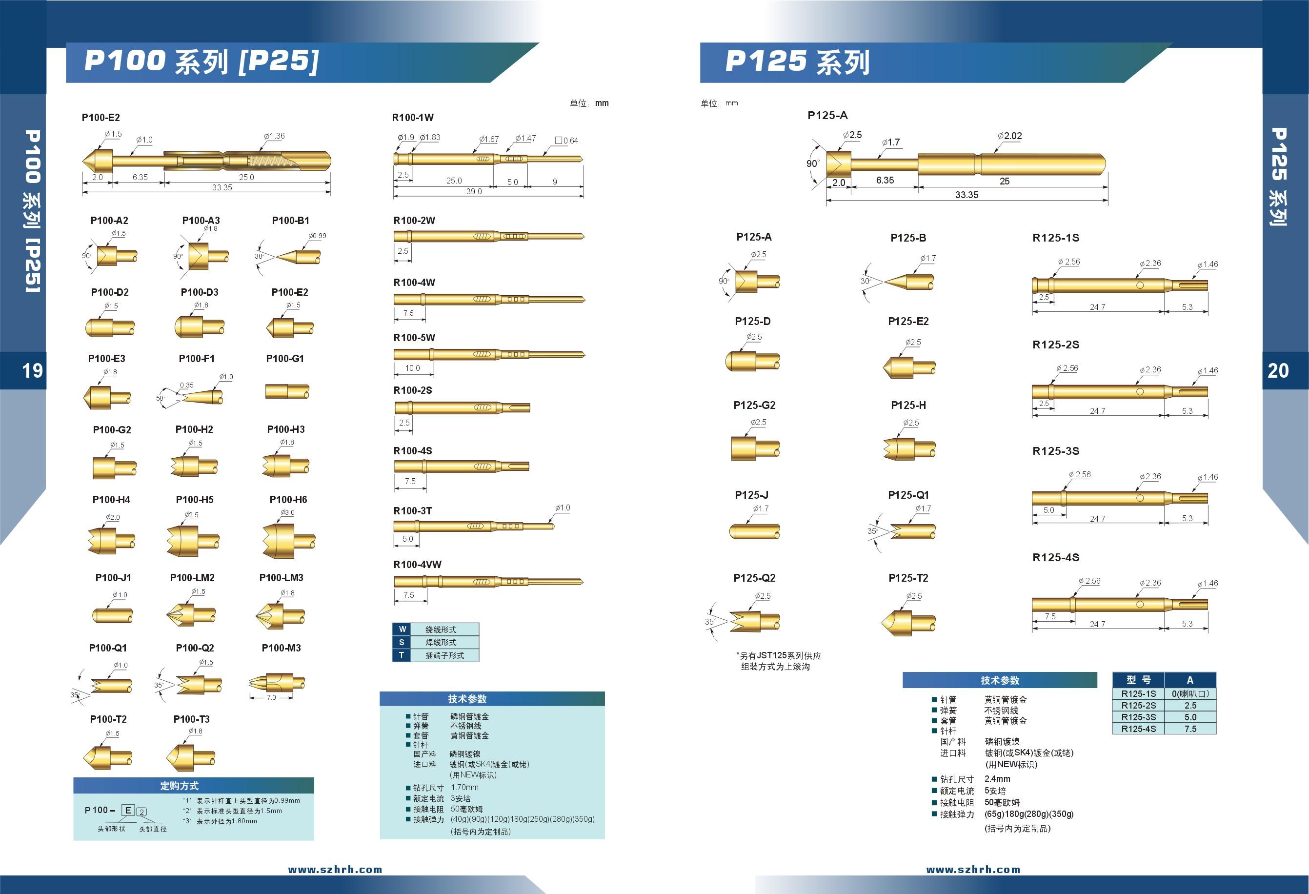 PCB測試探針規(guī)格型號有哪些呢