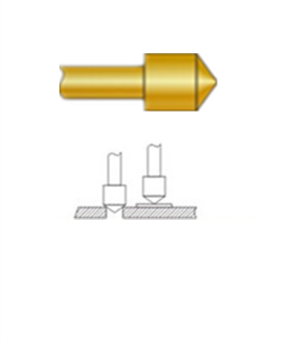 圓錐頭探針、探針用法圖、探針原理圖、測(cè)試探針圖片